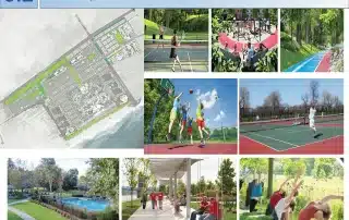 Không gian công viên cây xanh tại Sun Group Vũng Tàu thiết kế hiện đại và tiện ích.