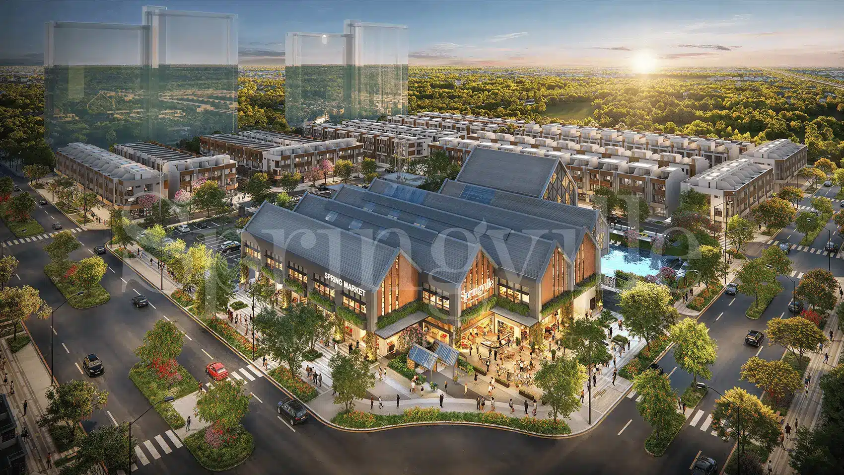 Spring Ville: Kết hợp hoàn hảo giữa thiên nhiên và tiện nghi, tạo nên một cộng đồng sống sôi động và đẳng cấp.