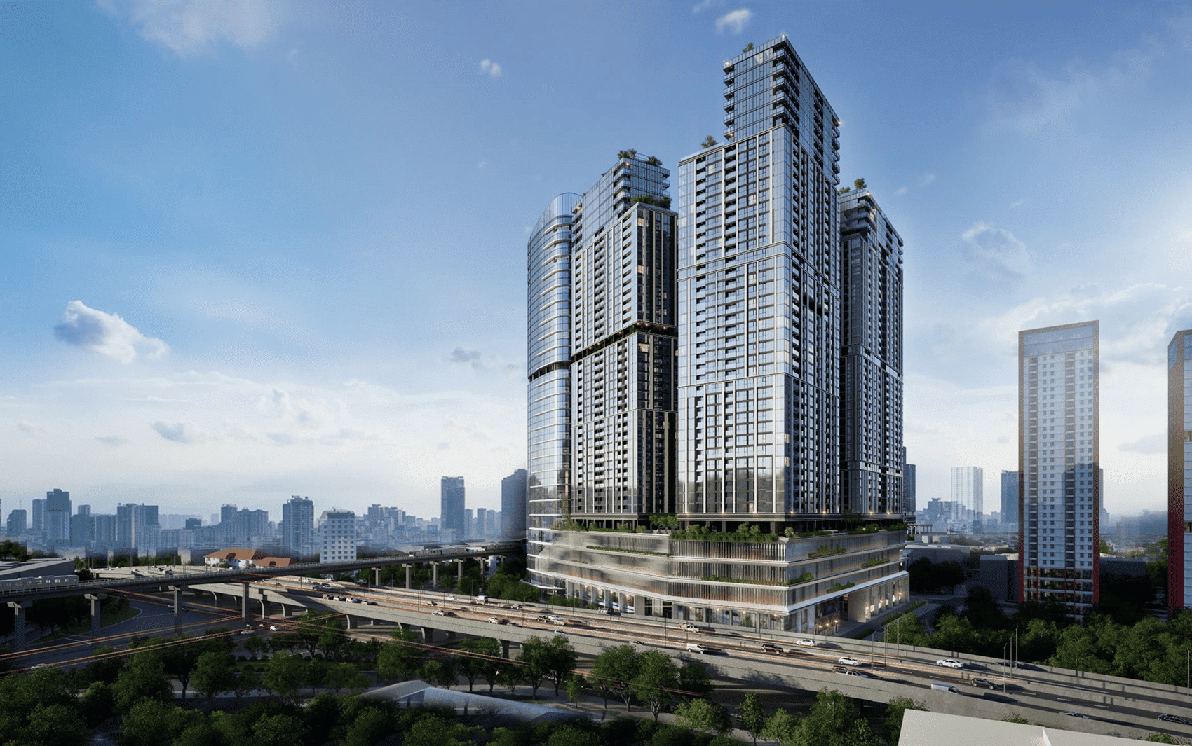 Sun Feliza Suites tọa lạc tại ngã tư Phạm Hùng – Xuân Thủy, thiết kế đẳng cấp quốc tế.