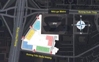 Vị trí đắc địa của dự án Sun Group Cầu Giấy tại ngã tư Phạm Hùng - Xuân Thủy, Hà Nội.